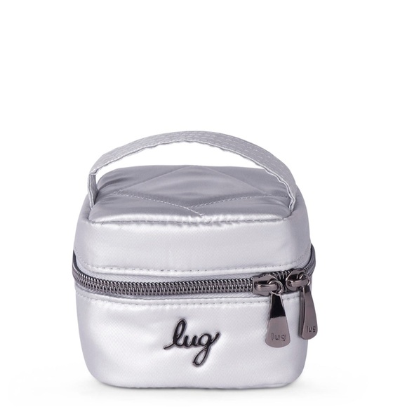 Lug Swizzle Mini Jewelry Case Metallic Silver NWT - Picture 1 of 6